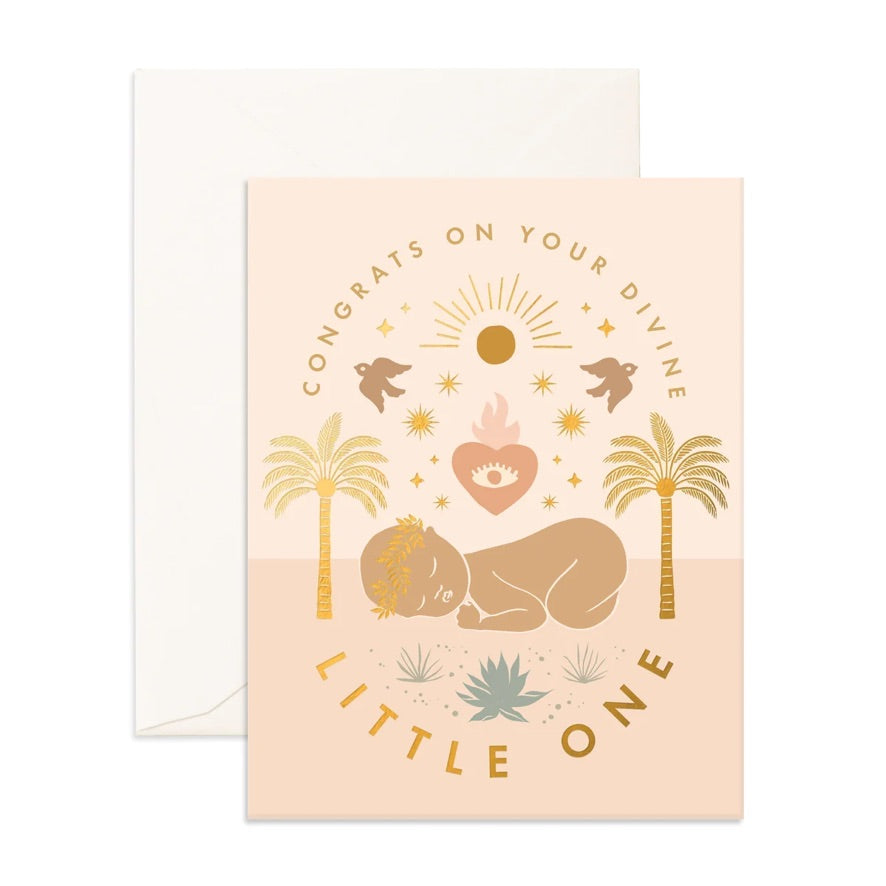 Fox & Fallow Greeting Card - Divine Little One
