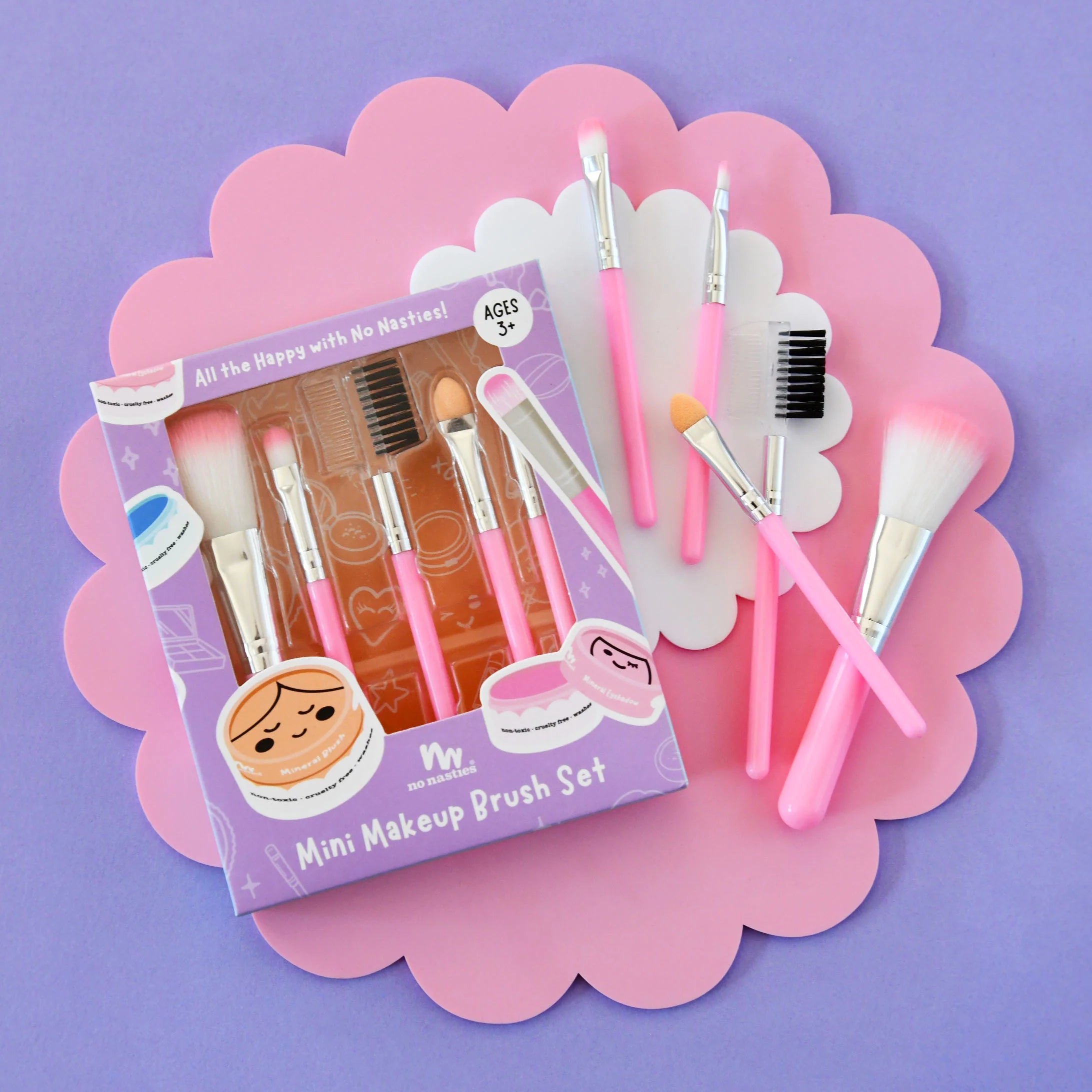 No Nasties Mini Makeup Brush Set