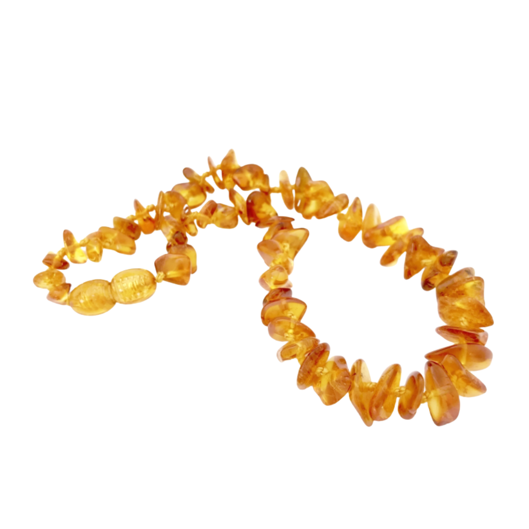 Baltic Amber chip necklace - Honey