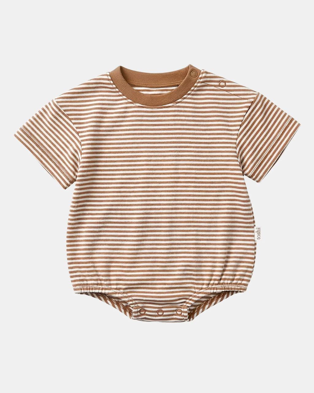 Toshi Mini Stripe Bubble Short Sleeve Onesie
