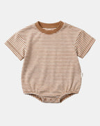 Toshi Mini Stripe Bubble Short Sleeve Onesie