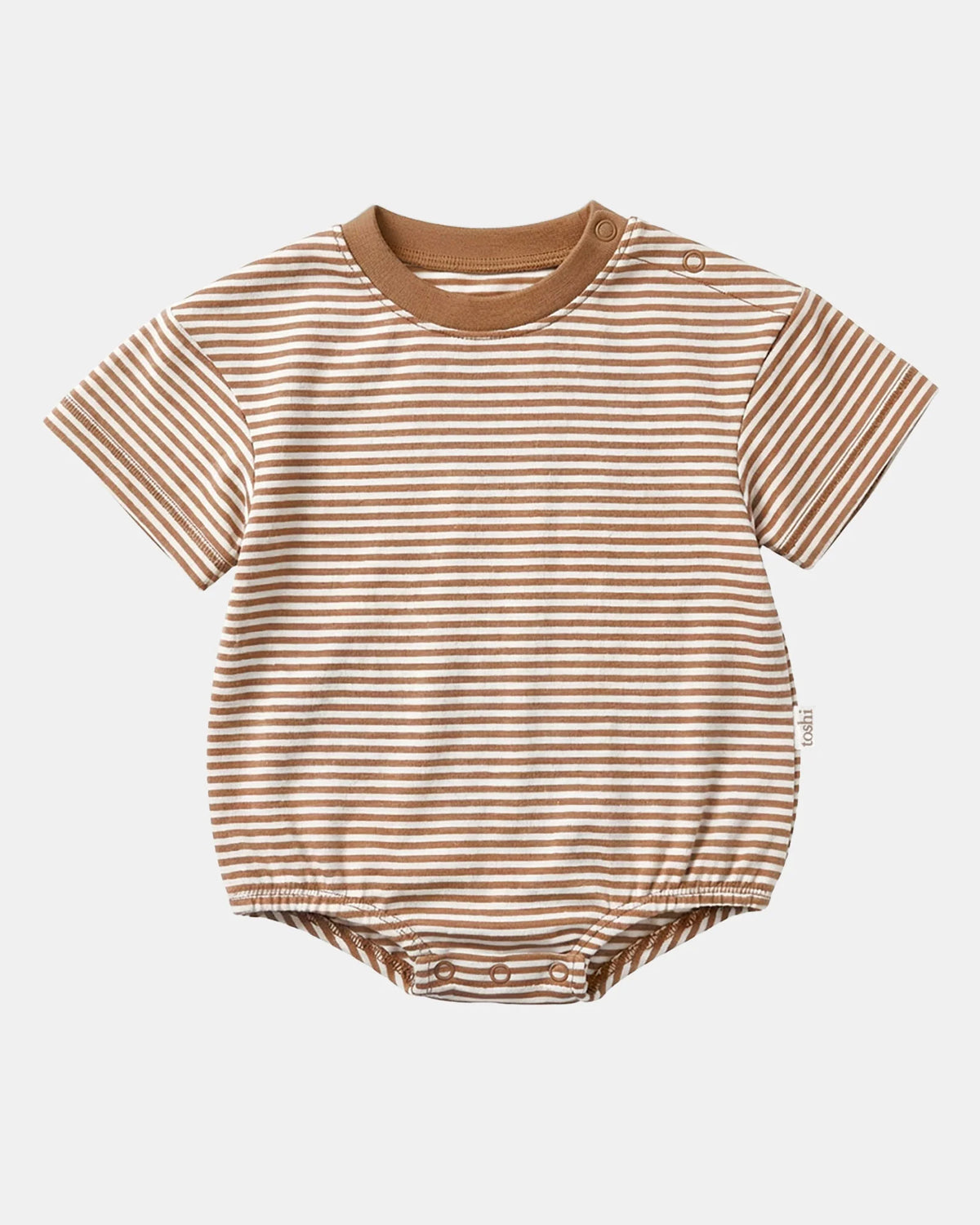 Toshi Mini Stripe Bubble Short Sleeve Onesie