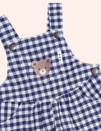Huxbaby Check Short Overalls
