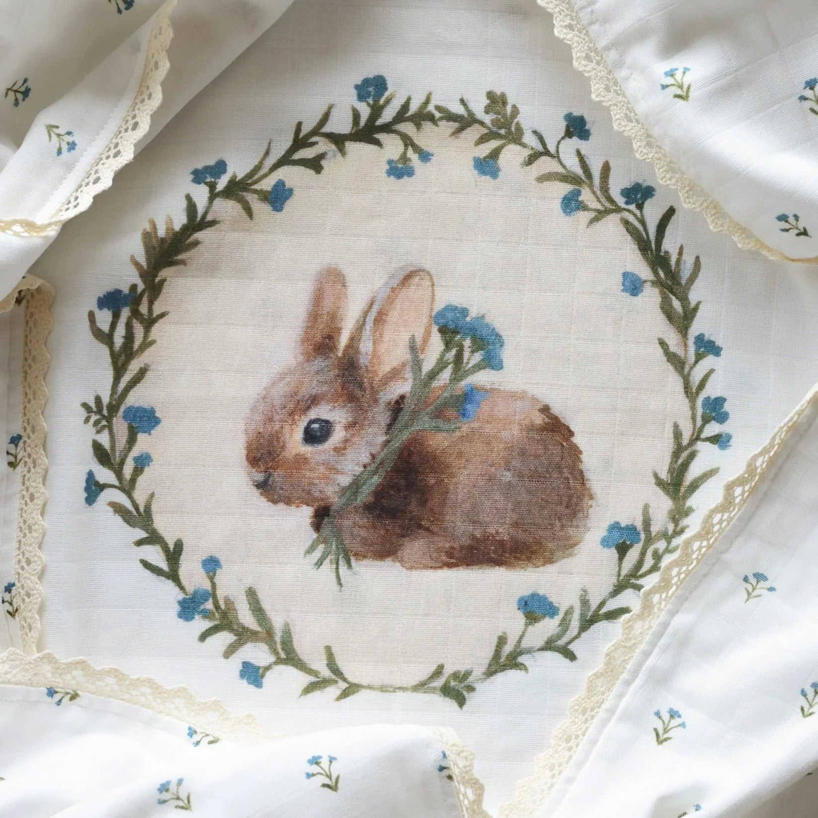 Fledge And Thread Baby Heirloom blanket - Bunny