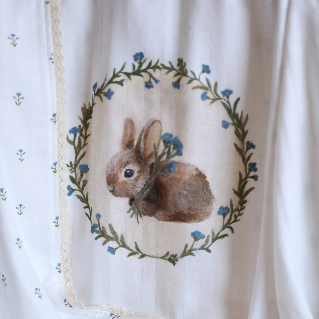Fledge And Thread Baby Heirloom blanket - Bunny