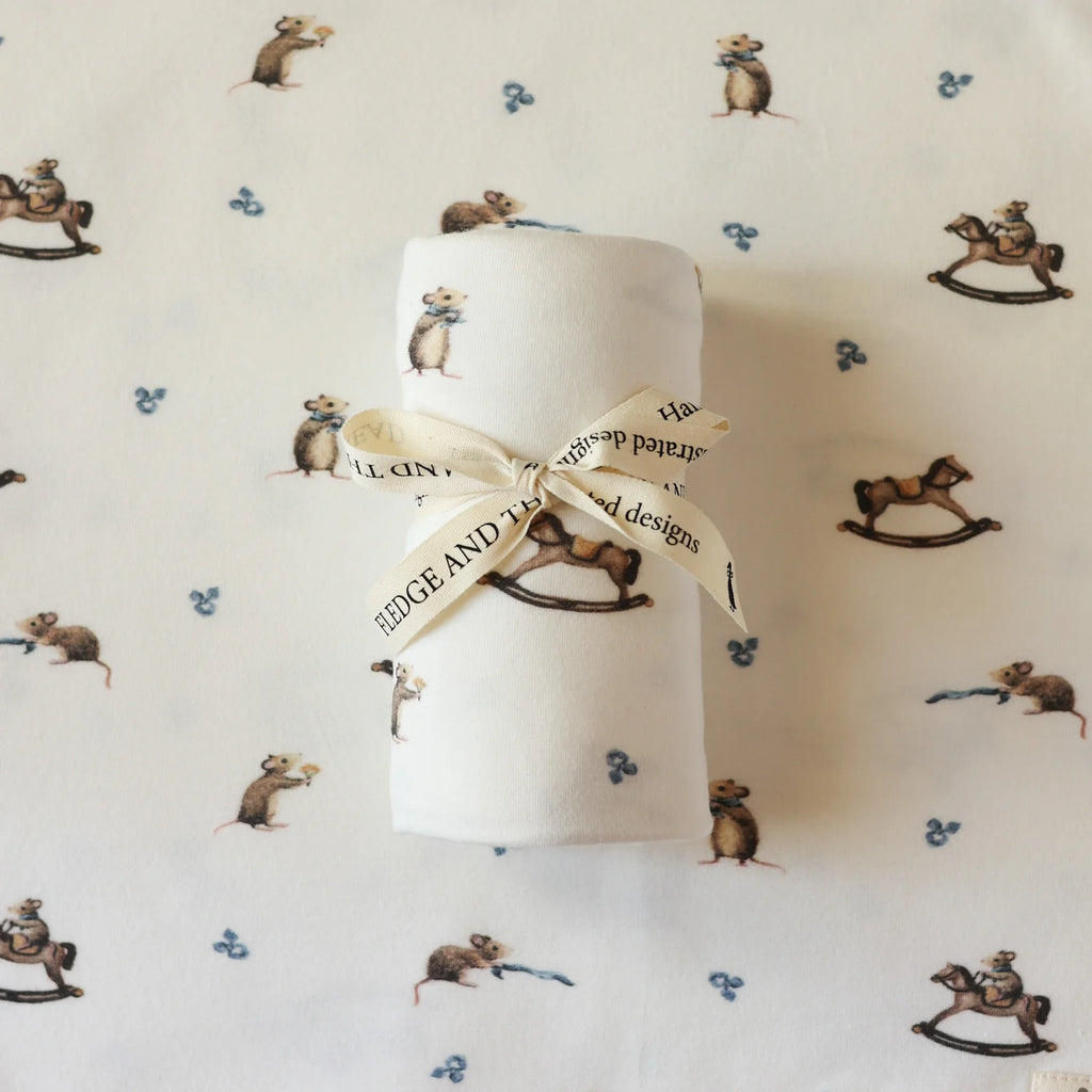 Fledge And Thread Stretch Wrap - Mouse and Rockinghorse