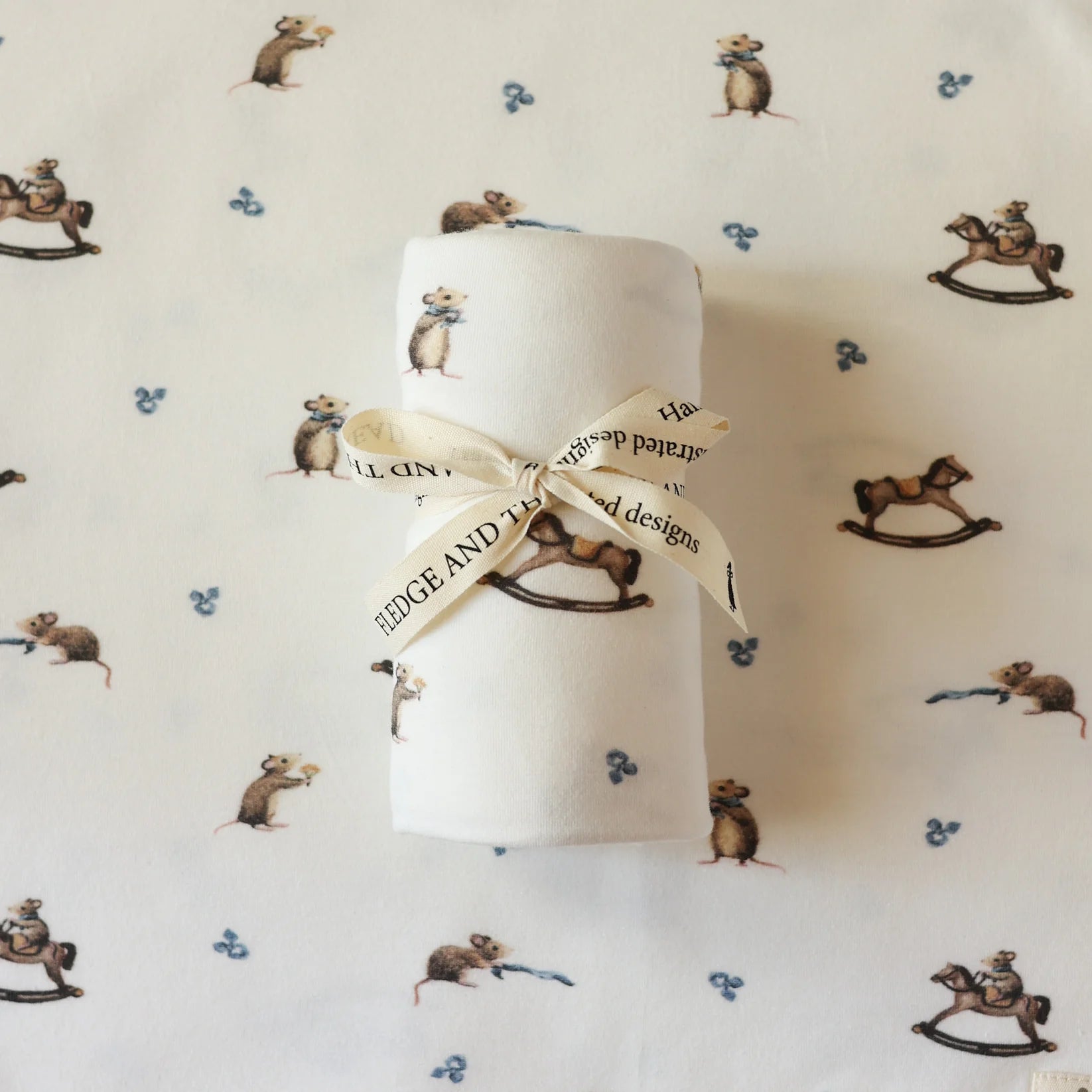Fledge And Thread Stretch Wrap - Mouse and Rockinghorse