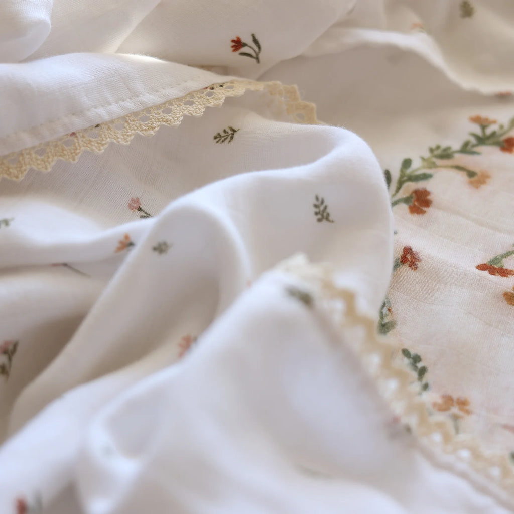 Fledge And Thread Baby Heirloom blanket - Mouse