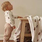 Fledge And Thread Long sleeve bodysuit - Teddy Bear