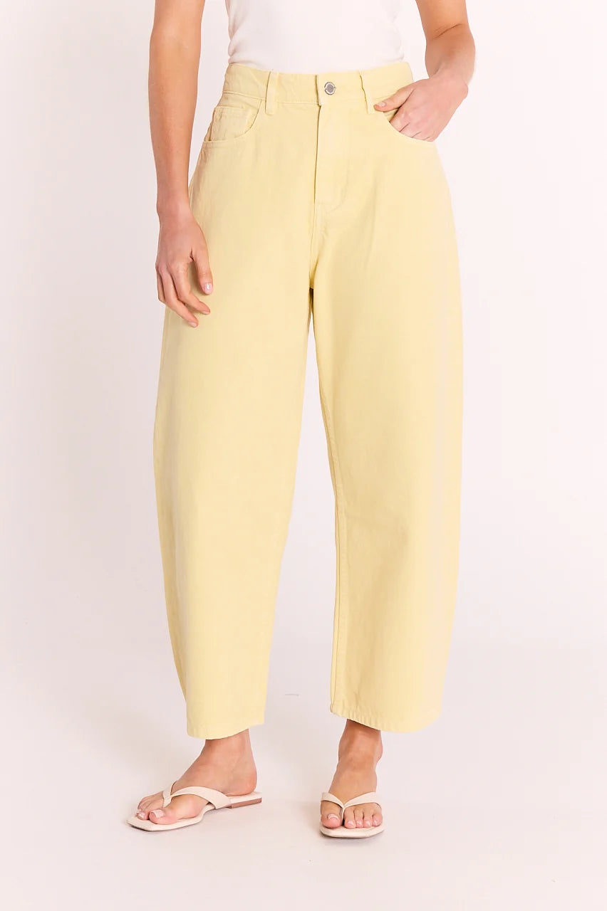Feather & Noise Lola Cropped Butter Barrel Jeans