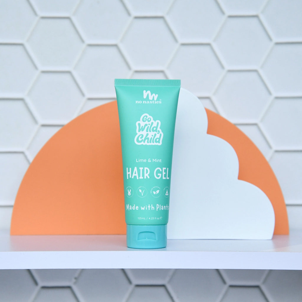 No Nasties Kids Plant Based Kids Hair Gel in Zesty Lime and Fresh Mint 125ml