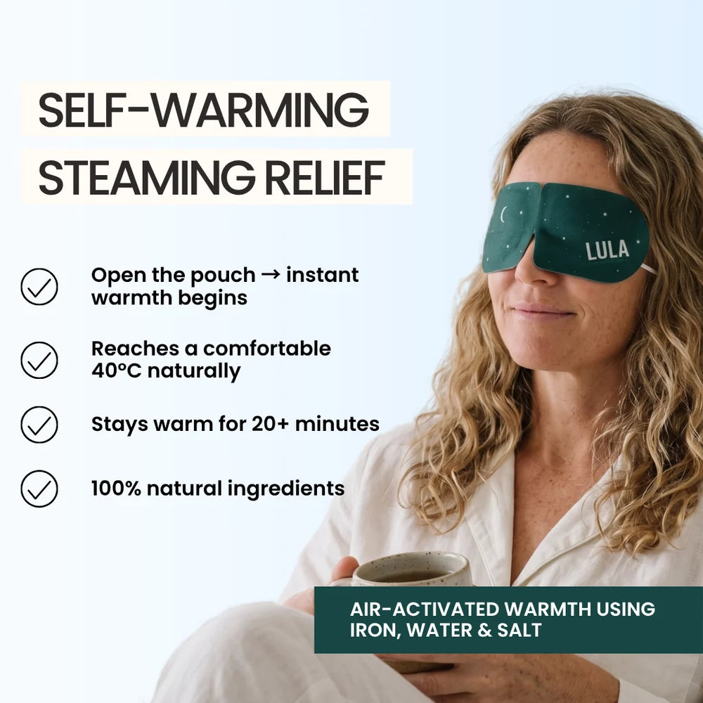 Lula Self Warming Eye Mask (Pack of 5) - Eucalyptus & Tea Tree
