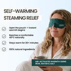 Lula Self Warming Eye Mask (Pack of 5) - Eucalyptus & Tea Tree