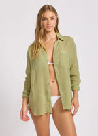 Seafolly - Crinkle Gauze Shirt - Light Meadowland