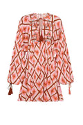 Bohemian Traders Geo Smock Mini Dress - Coral Hues