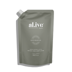 Al.ive Body 1 LTR LOTION REFILL - GREEN PEPPER & LOTUS
