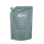 Al.ive Body 1 LTR LOTION REFILL - KAFFIR LIME & GREEN TEA