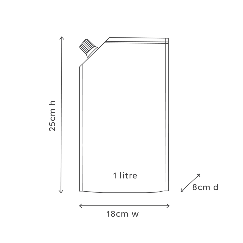 Al.ive Body 1 Ltr Moisturising Conditioner Refill- White Tea & Argan Oil