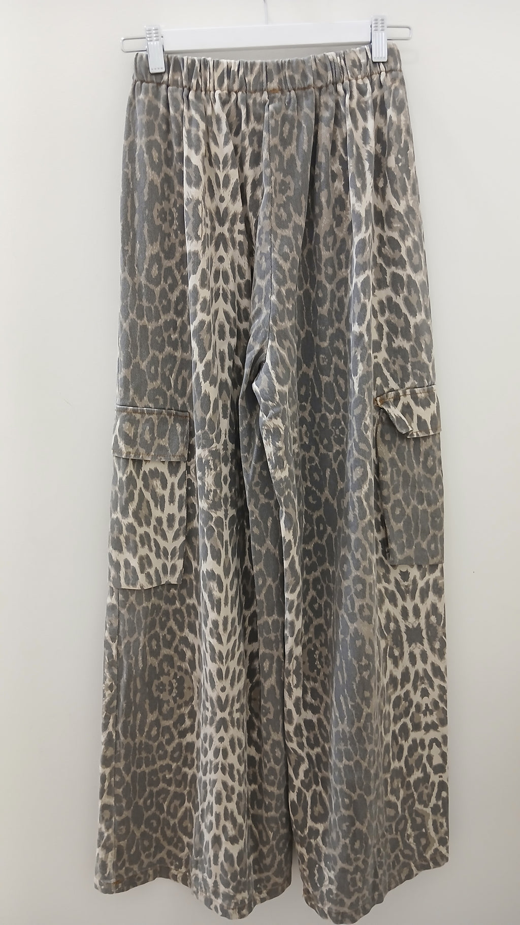 By Frankie Elargo Denim Cargo Pant - Leopard