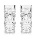 Viski Crystal Tiki Glasses Set of 2