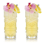 Viski Crystal Tiki Glasses Set of 2