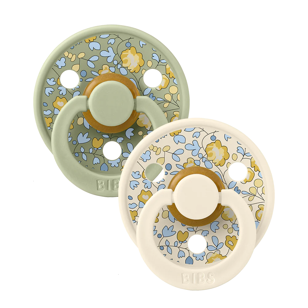 BIBS x LIBERTY - Double Pack - Assorted (Round/Natural Rubber)