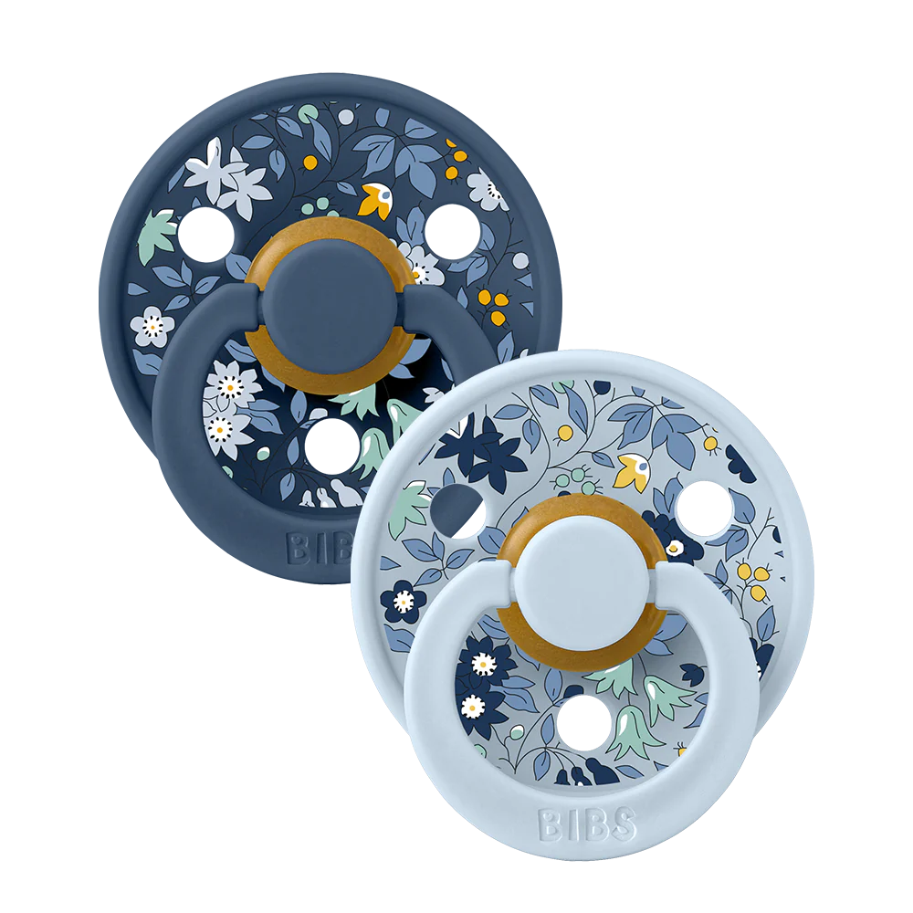 BIBS x LIBERTY - Double Pack - Assorted (Round/Natural Rubber)
