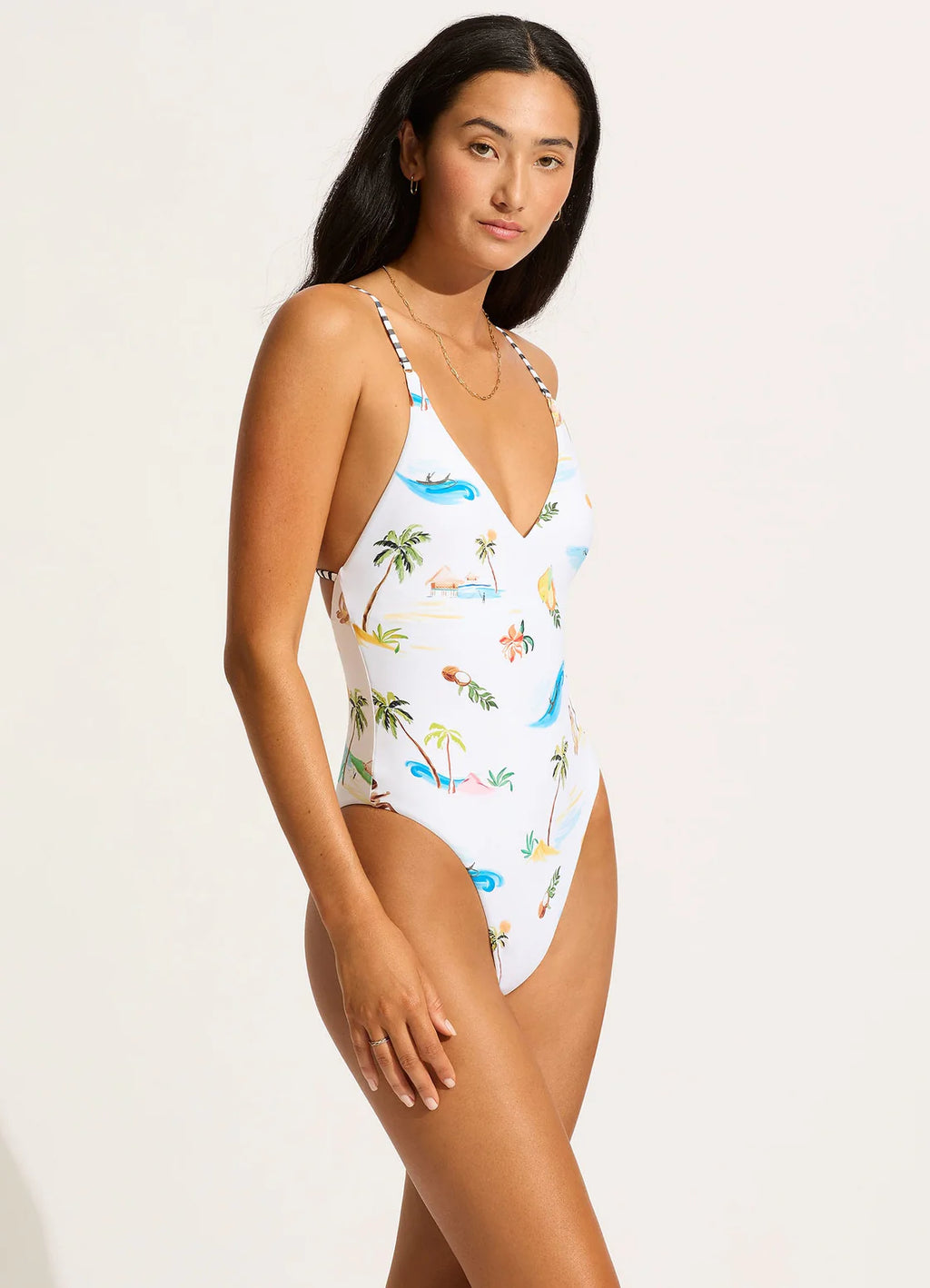 SeaFolly- V Neck One Piece