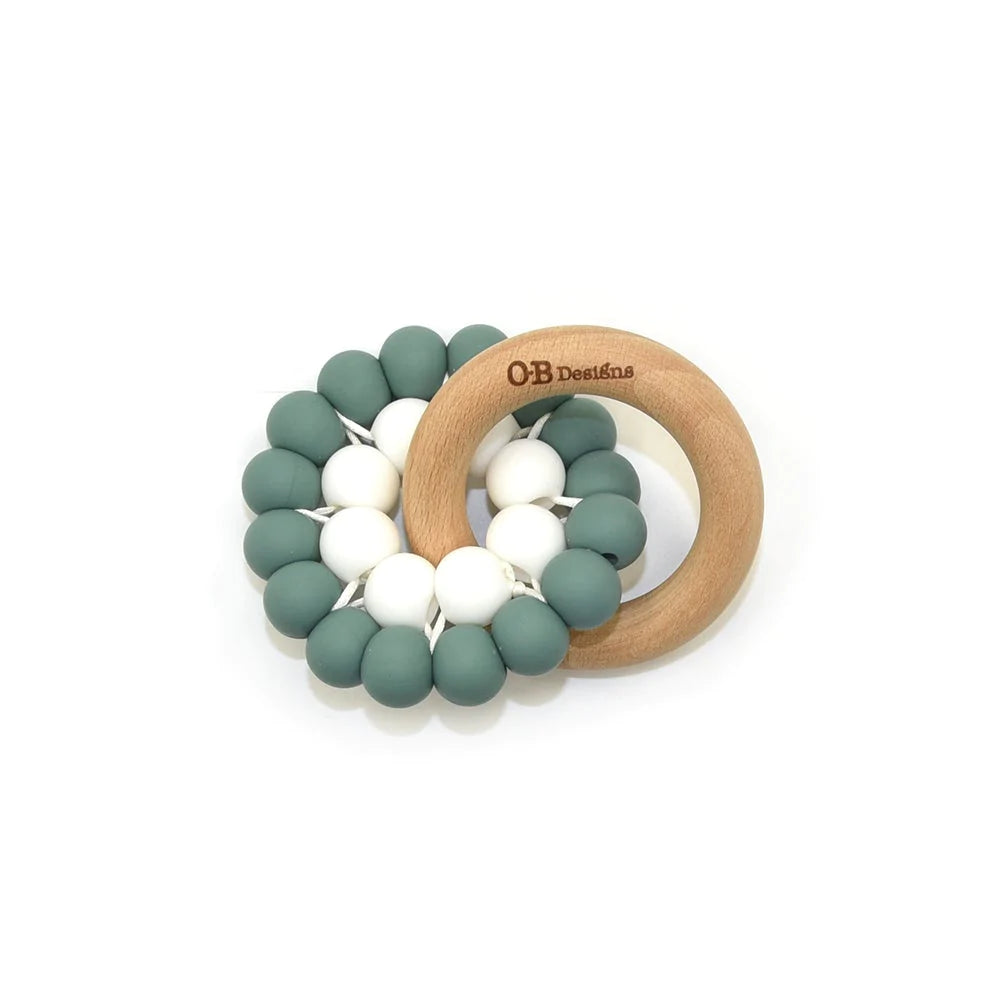 OB Designs Beechwood Silicone Toy Teether