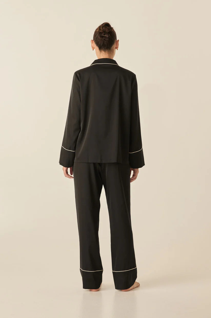 Gingerlilly - Adele Black Satin Set