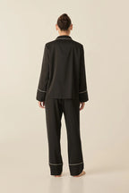 Gingerlilly - Adele Black Satin Set