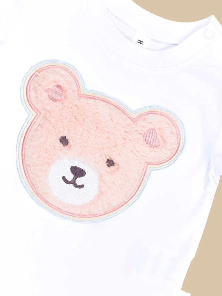 Huxbaby Furry Heart Bear T-Shirt