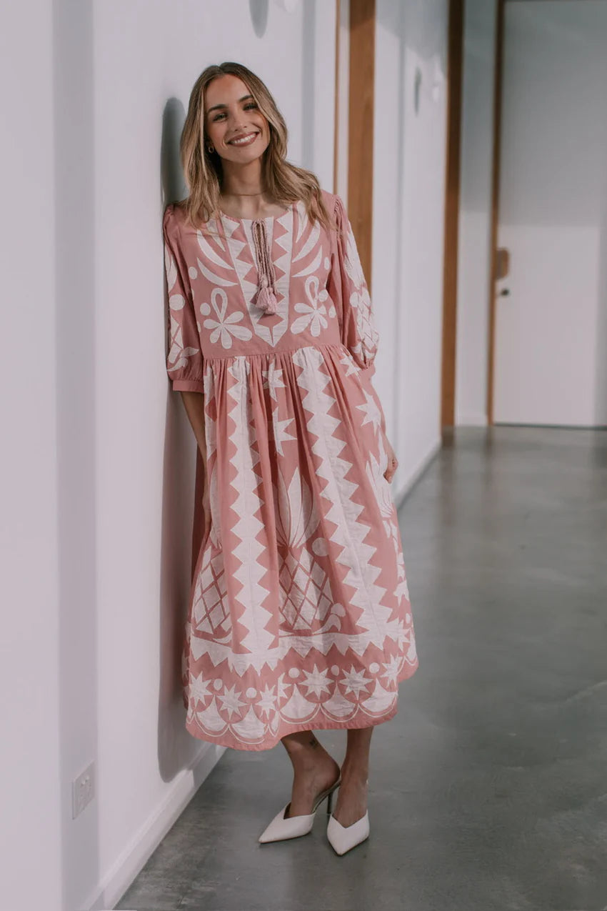 Joop & Gypsy Le Marias Long Dress - Pink