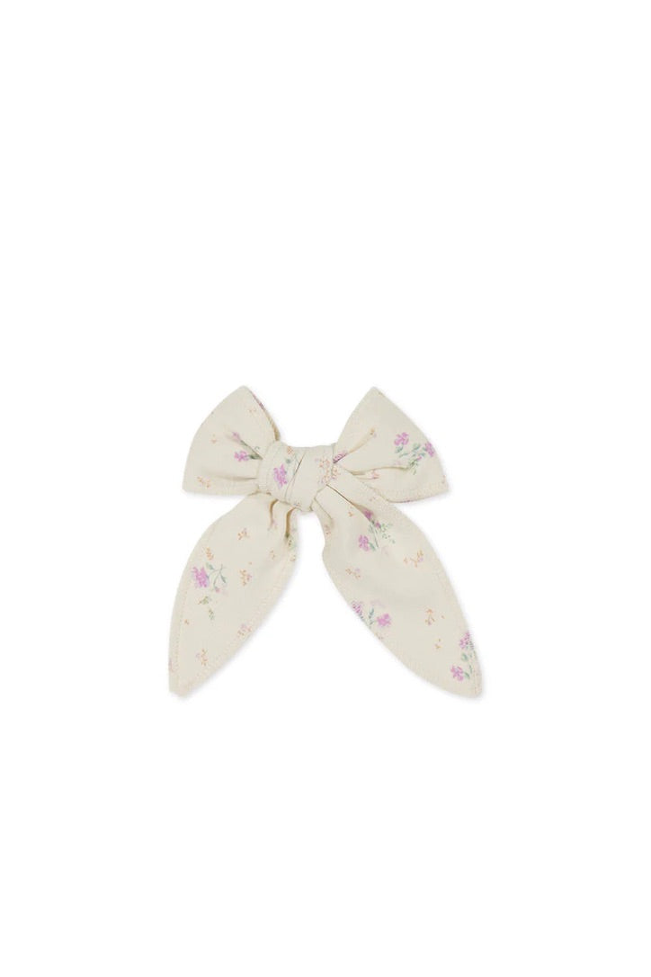 Jamie Kay Organic Cotton Bow - Thelma Orchid