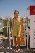 ARCAA Onda Shift Dress - Matcha Wave
