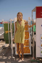 ARCAA Onda Shift Dress - Matcha Wave