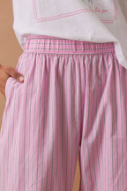 Ceres Life - The Lounge Pant - Hibiscus Pink Triple Stripe