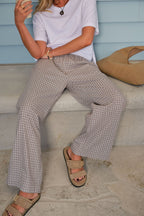 Ceres Life The Lounge Pant Toffee Check *PREORDER*