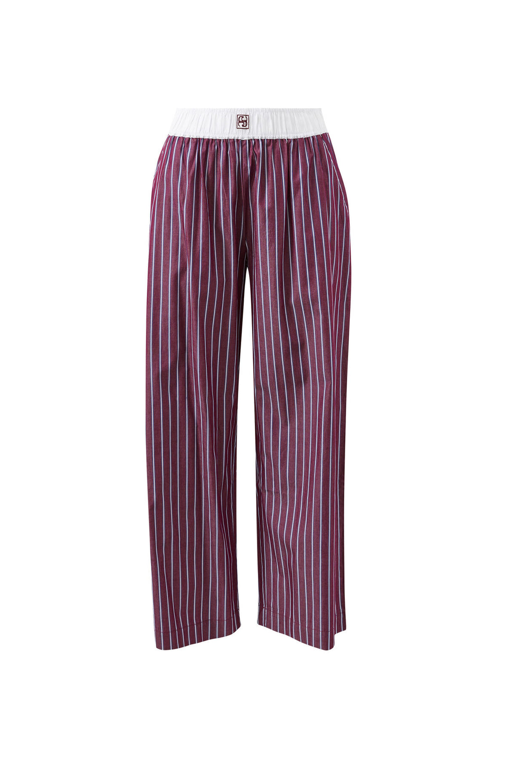 Ceres Life The Lounge Pant Burgundy Washed Navy Stripe *PREORDER*