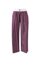 Ceres Life The Lounge Pant Burgundy Washed Navy Stripe *PREORDER*