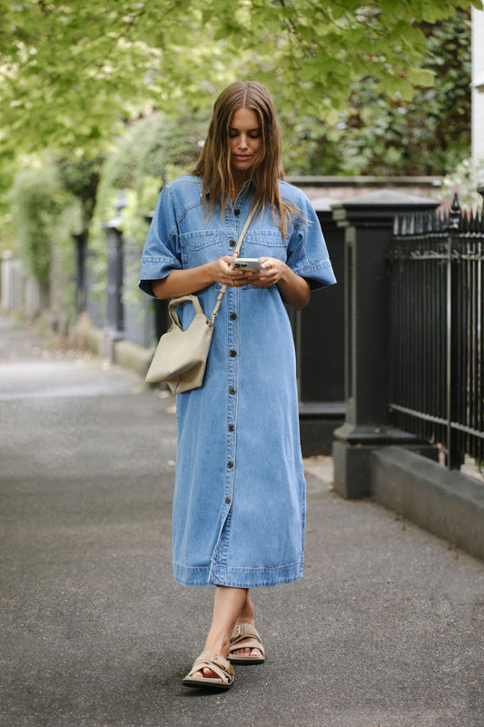 Ceres Life - Ava Short Sleeve Midi Dress