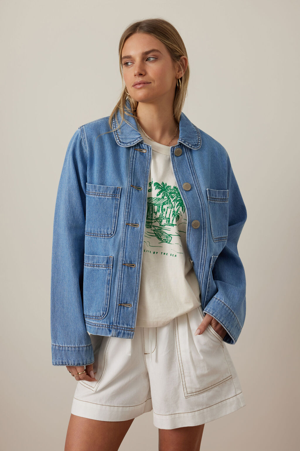Ceres Life - Hannah Denim Jacket - Vintage Jacket