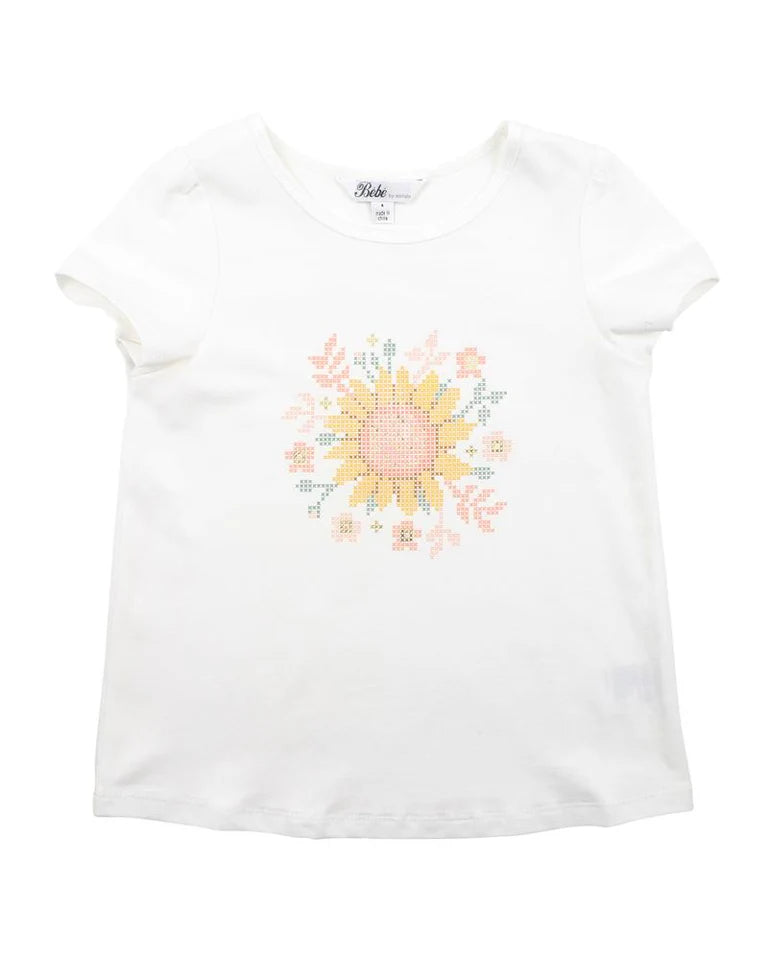 Bebe Abby Sunflower Tee