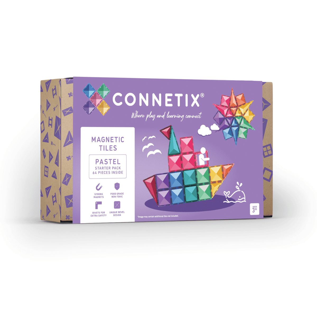 Connetix Pastel Starter Pack 64pc