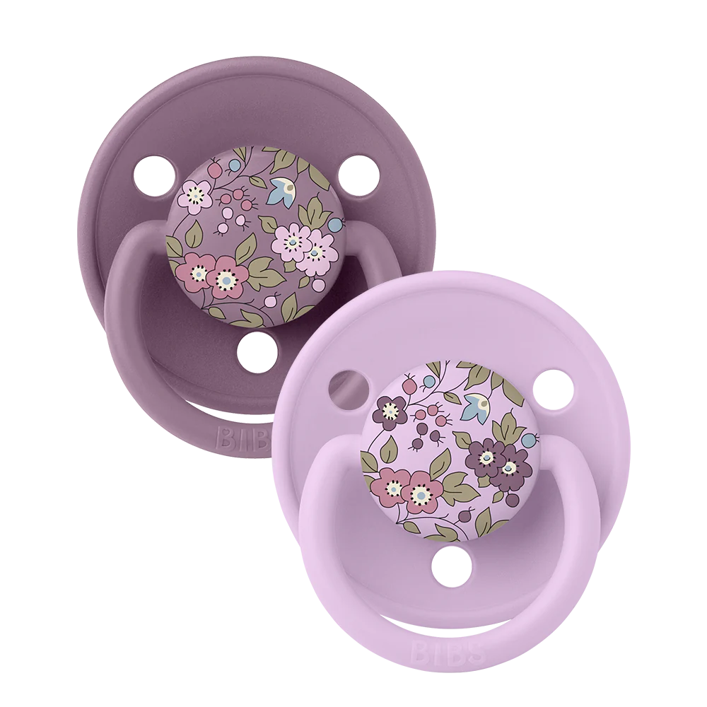 BIBS x LIBERTY De Lux Double Pack - Assorted (Round/Natural Rubber)