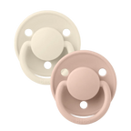 BIBS De Lux Soother Double Pack -Assorted (Round/Natural Rubber)