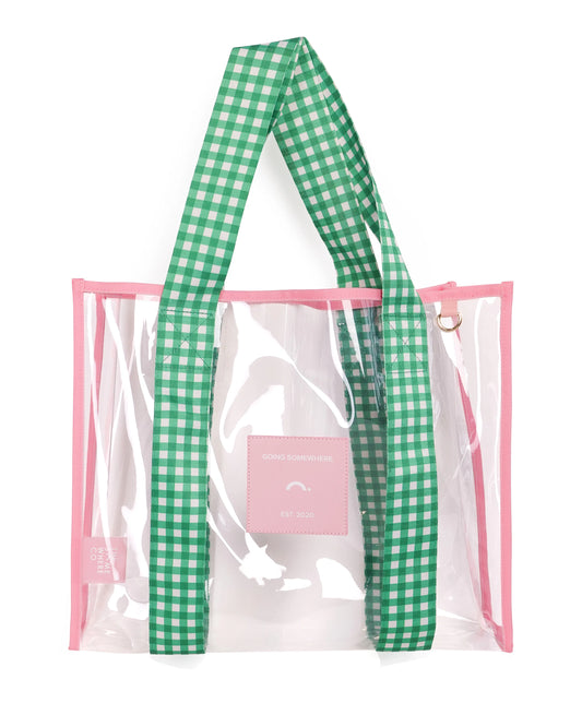 The Somewhere Co. Pink & Green Cheeky Tote Bag