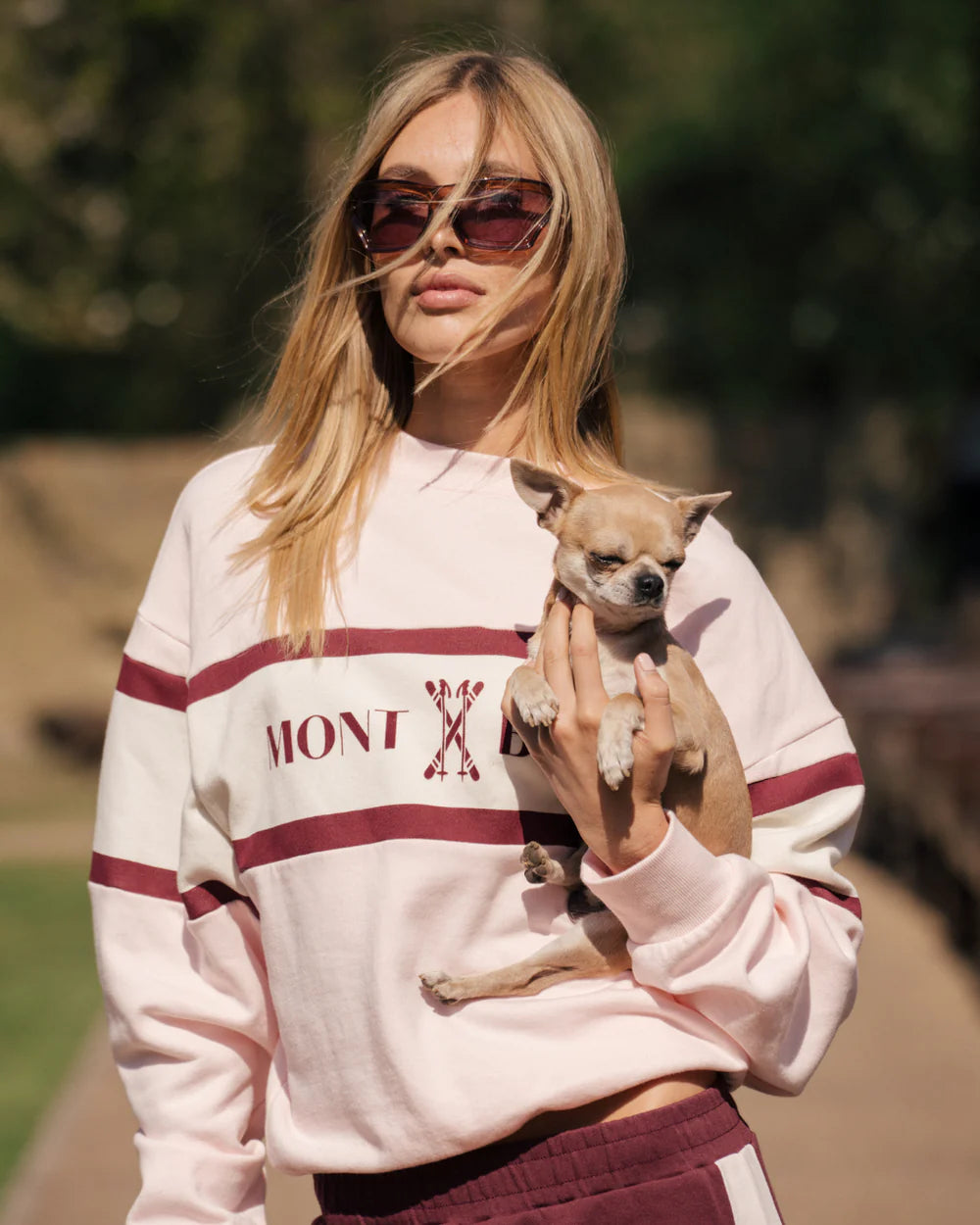 Araminta James Alpine Sweatshirt- Light Blush