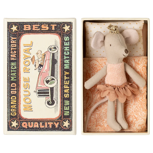 Maileg Princess Mouse in Matchbox