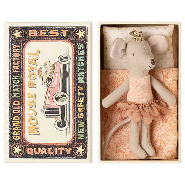 Maileg Princess Mouse in Matchbox